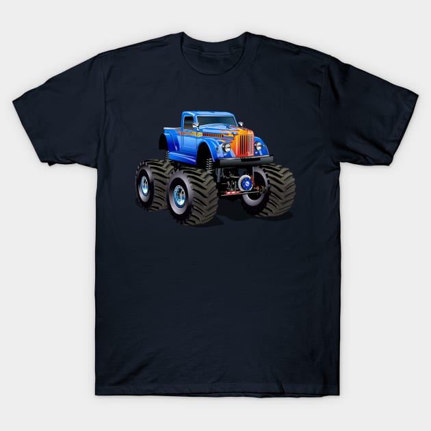 Cartoon Monster Truck T-Shirt by Mechanik